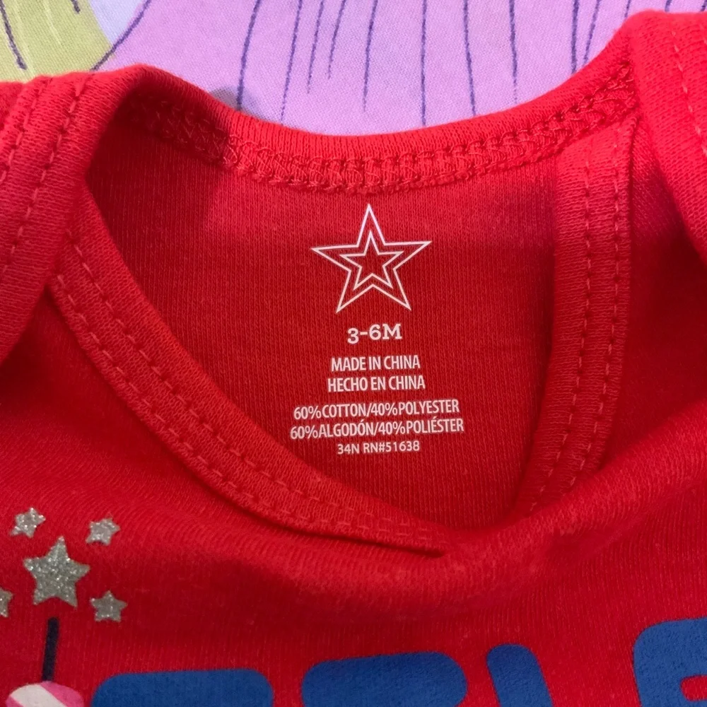 NWT Adorable 4th of July Red/Blue Onesie FOR Baby